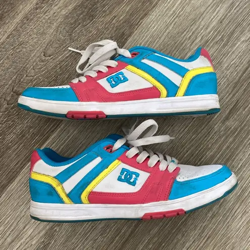 DC Blue and Pink Sneakers Retro Skate Stance Low top Women’s 7