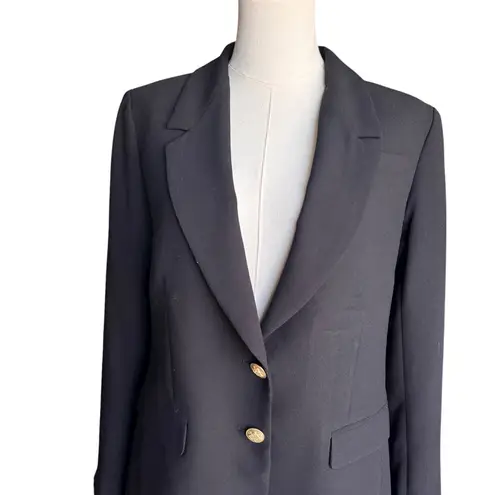 J.Crew - Willa City Crepe Blazer Black Size 8