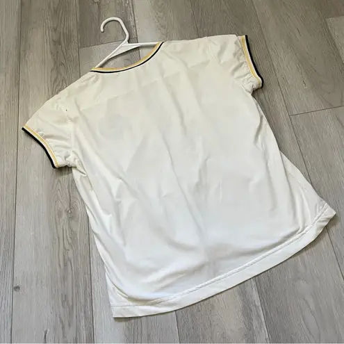 Tail Sporty Shirt mulholland tennis club womens White (small) preppy retro y2k Yellow