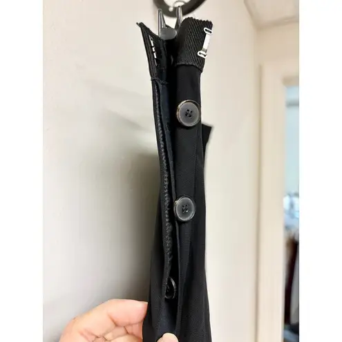 Jean Paul Gaultier Pull On High Waisted Wide Leg Pants Black Women's Size US 8