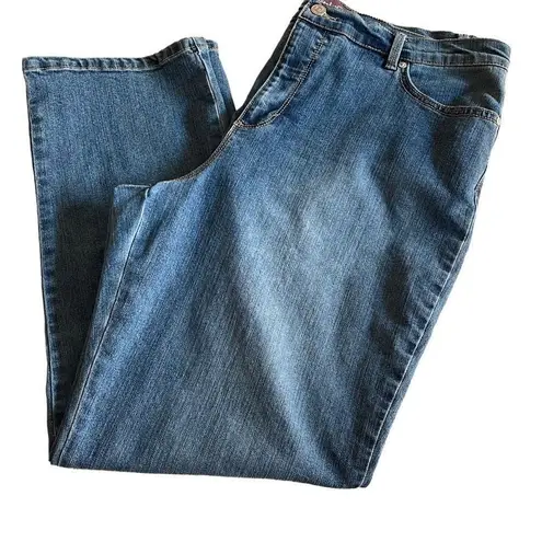 Gloria Vanderbilt Womens Amanda Jeans Denim Stretch Medium Wash Size 16 Short