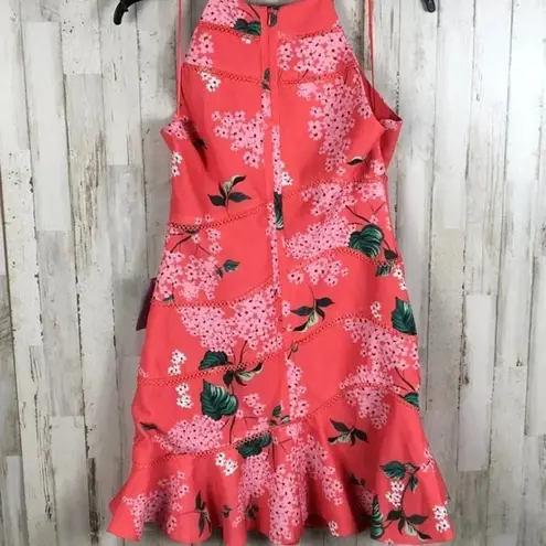 Keepsake the Label Wild Thoughts Floral Mini Dress Red Ruffle Size L