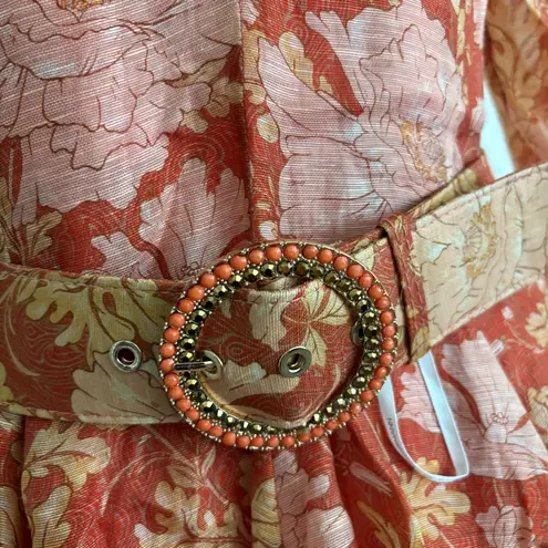 Zimmermann NWOT Floral Orange Dress