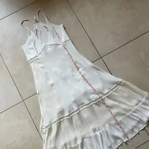 Raga Anthropologie White Racerback White Slip Dress Size XS