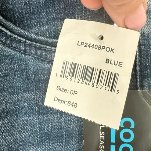 NWT Wit & Wisdom Ab Solution Luxe Touch High Rise Slim Straight Jeans Size 0P Blue - Image 4