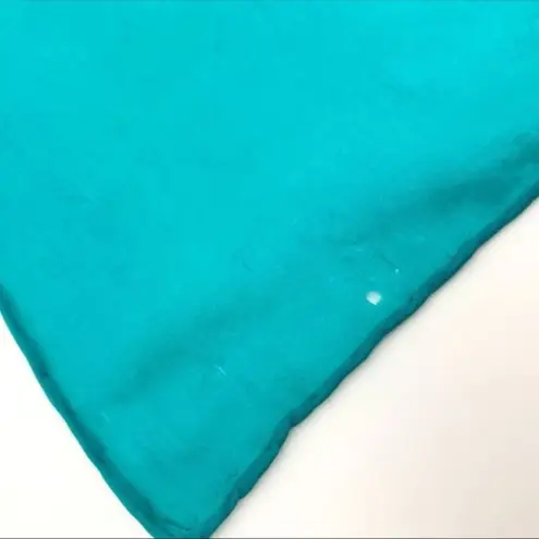 Vintage Scarf Floral Bright Tulips Square Spring Easter Mothers Day Gift Retro Green