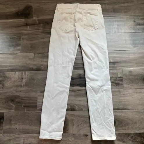 J Brand  Cropped Rail Jeans in Tropez White