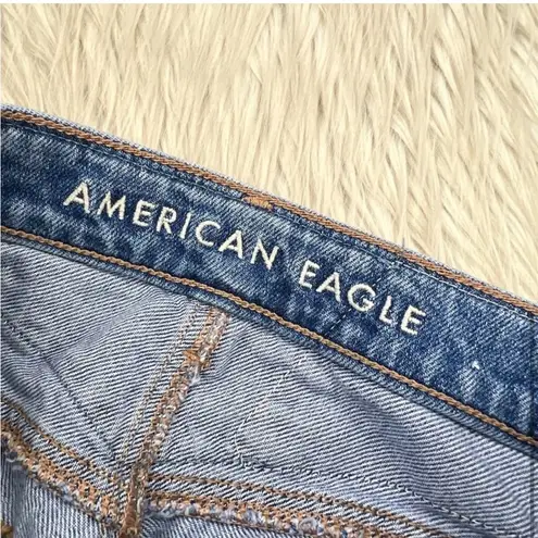 American Eagle  90's Straight Patchwork Distressed Jeans