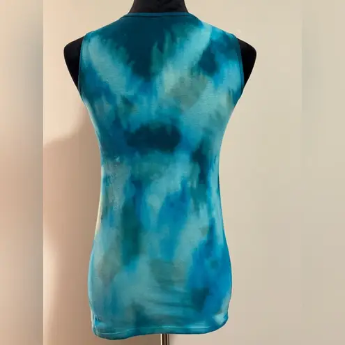 Handmade C’ EST TOI Bleach Dye/Tie Dye Lips Graphic Tank size large