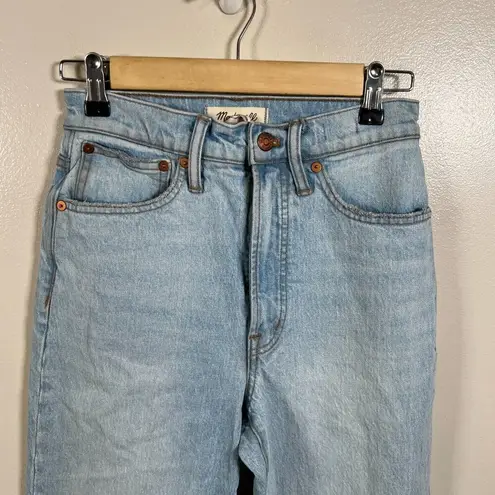 Madewell  Perfect Vintage Wide Leg Crop Jeans Size 24 Edmunds Light Wash Blue