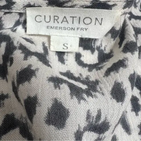 Emerson Fry Curation Bardot top in leopard gray Sz S