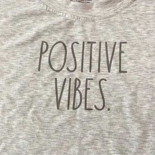 Rae Dunn  Positive Vibes Short Sleeve Shirt Women’s Large