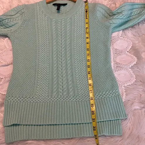 BCBG MaxAzria Mint Green Wool Blend Knit Sweater Women’s Size Small Spring