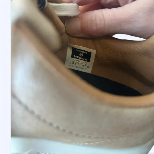 KURU Roam Leather Sneakers Bronze Metallic Women’s Sz 8 Comfort Walking Shoes Pink