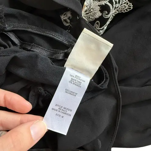 In Bloom By Jonquil Black And White Lace Lingerie Night Dress Size Medium Sexy