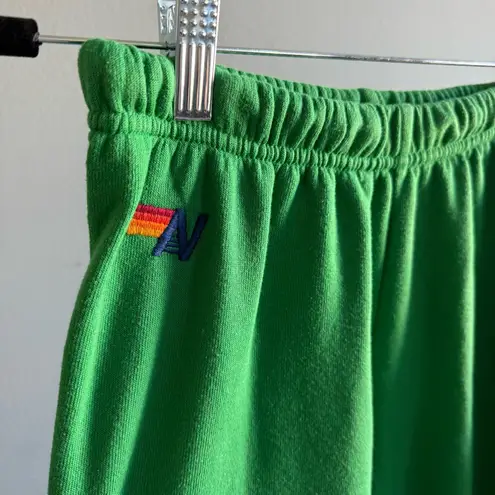 Aviator Nation Smiley Sweatpants, Kelly Green | Size Small