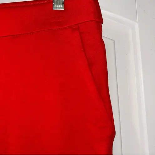 Jules & Leopold Red Pants with Button Accents Women’s Large