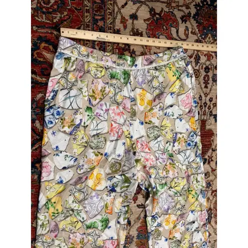 Maeve Womens Boho The Brooklin Printed Wide-Leg Boho Floral Pull-On Pants XL