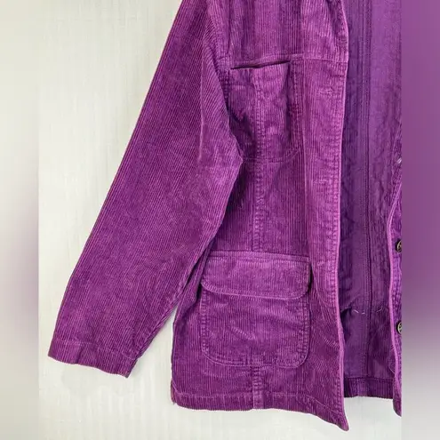 Jane Ashley Vintage Corduroy Jean Jacket Handmade Crocheting Women’s Size Small