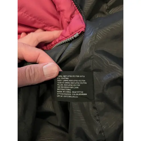 ZeroXposur Jacket Womens Purple Quilted Puffer Full Zip Fleece Lined Insulated