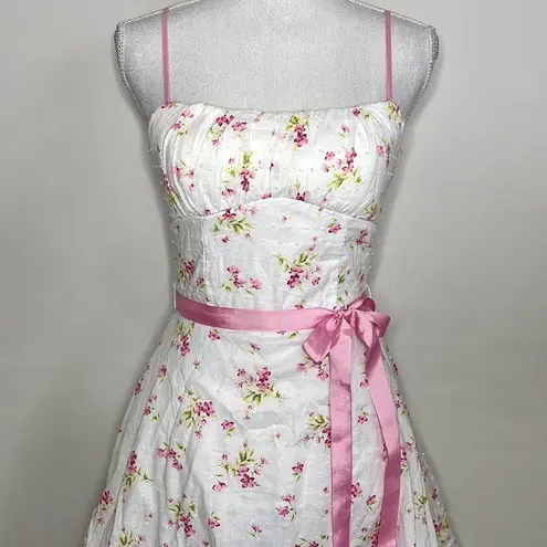 Ruby Rox 90s Vintage Floral Milkmaid Dress - Image 3