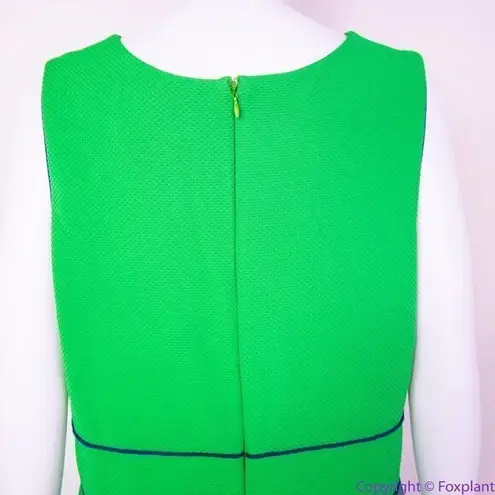 Hutch Anthropologie Navy Piping Green Bowtie Dress, XL