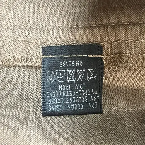 LAFAYETTE 148 Dress Pants Womens 4 Brown Menswear Virgin Wool Stretch Office