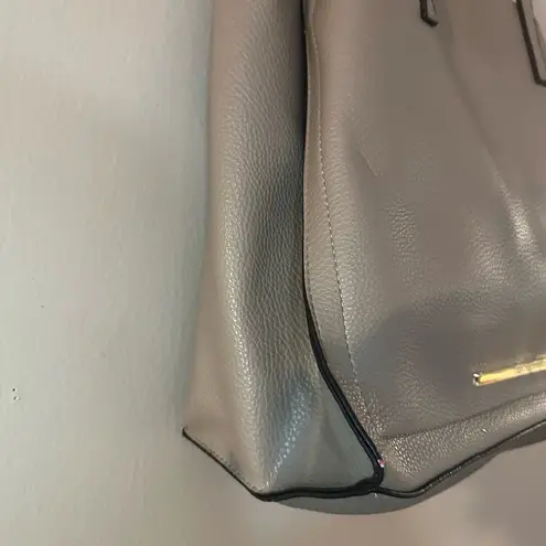 Steve Madden  Light Gray Pleather Tote Bag