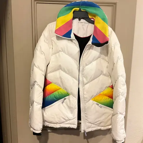 PERFECT MOMENT Apres Duvet Down Coat Ski Snowboard Winter Jacket Large White