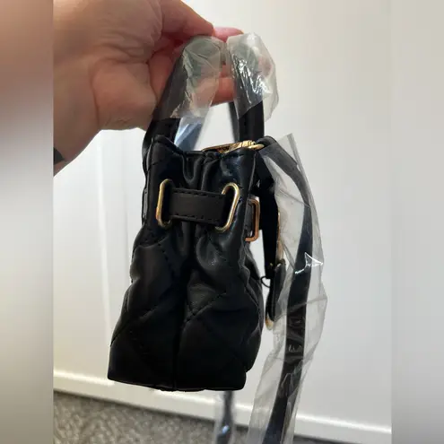 Badgley Mischka Studio NWT Mini Diamond Quilted Tote With Front Lock Purse Bag