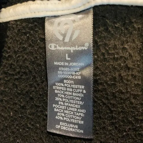 C9 Black Cropped Pullover Teddie Fleece Jacket Sz Large