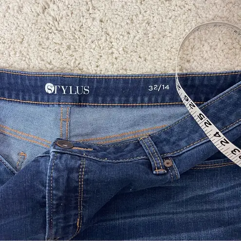 STYLUS Dark Blue Jean Shorts Size undefined