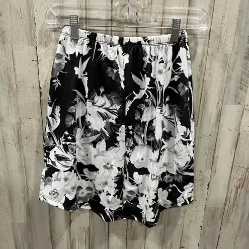 New Disney Parks Disney Boutique Black And White Floral Tinkerbell Skirt XS