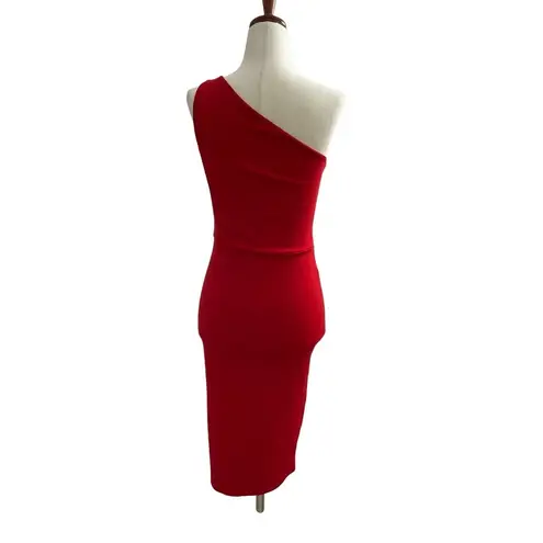 Femme Luxe Women’s Dress Red One Shoulder Size UK 6 or US 2 NWOT #2..
