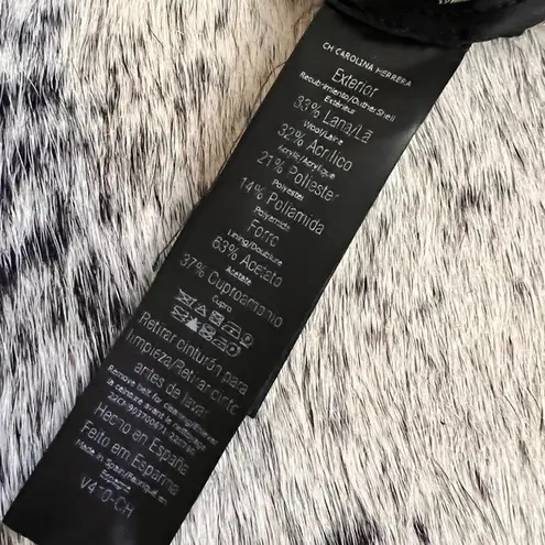 Carolina Herrera Wool Blend Zebra Print Cocktail Dress Size 8