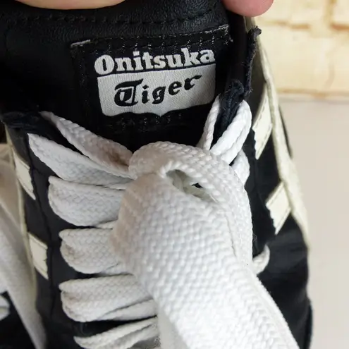 Onitsuka Tiger Mexico 66 Sneaker Women 5.5 Black White Leather Suede 1183C102