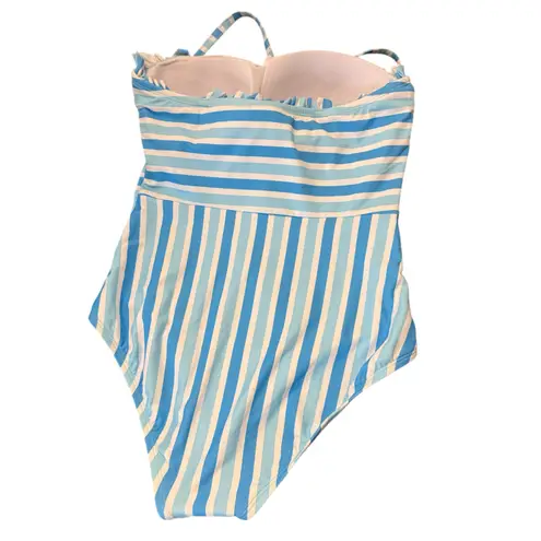 Draper James NEW- NWT Blue Stripe One-Piece Swimsuit Size S