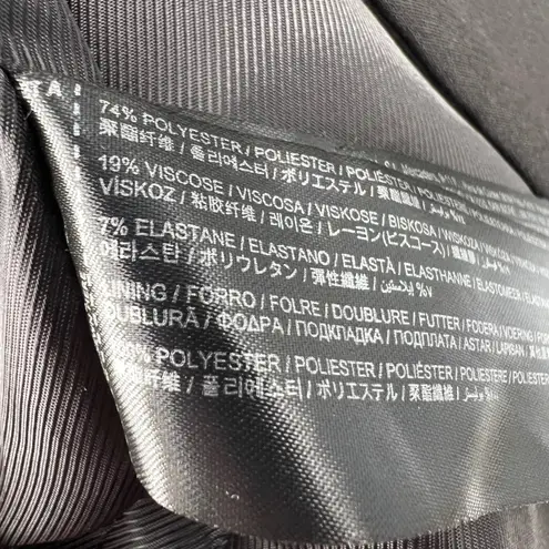 MNG Women Black Sleeveless Lapel Blazer Vest Oversized Size S