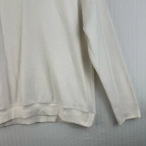 Monterey By Koret Vintage White Fleece Sweater Women’s Medium Equestrian Horses