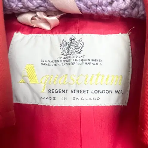 Aquascutum rare vintage Aqua 5 trench coat Red Size M