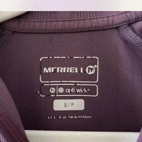 Merrell Women's S Half Zip gorpcore tight base layer hike active ribbed long out - Image 5