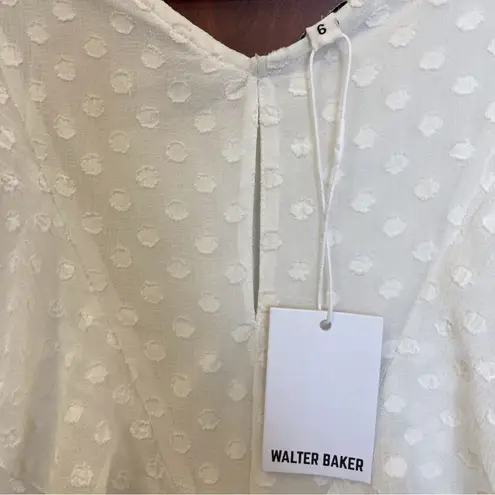 Walter Baker NWT White Ruffled Vickie Dress Size 6