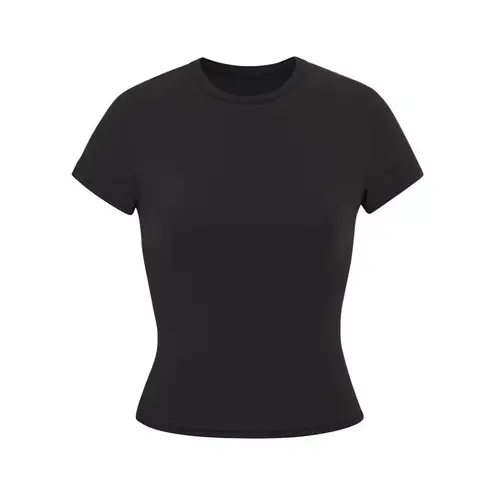 SKIMS Fits Everybody T-Shirt in Onyx Large New Black Tee Top