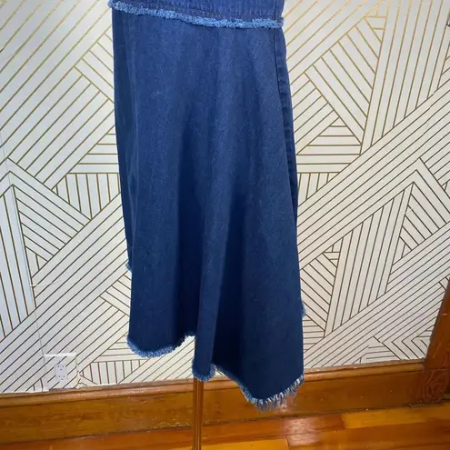 N/Nicholas Denim Flare Side Sleeveless Dress Blue Size 2