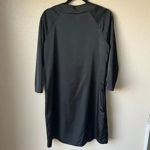 Hengst NYC women’s black Silk jacket Size Medium 50’s retro designer