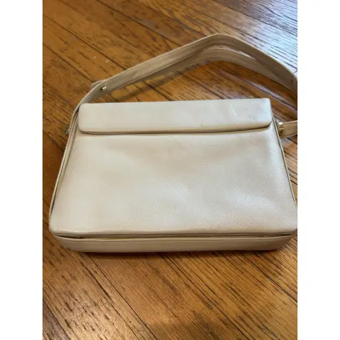 Vintage Pedro Mayorga Purse Womens Shoulder Bag Leather Gold Square Detail 80s