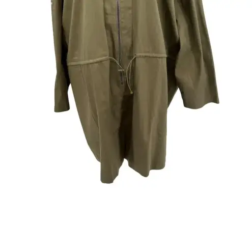 The Drop iam.muse Martini‎ Olive Romper Zip Front Plus Size 5X Green