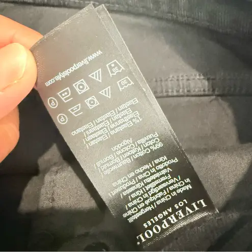 NWT Stitch Fix Liverpool Hannah Corduroy Flare Pants In Black Size 4/27