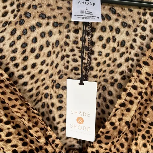 Shade & Shore NWT  Beach Cover-up in cheetah print. SZ Large.‎ Beach beautiful!