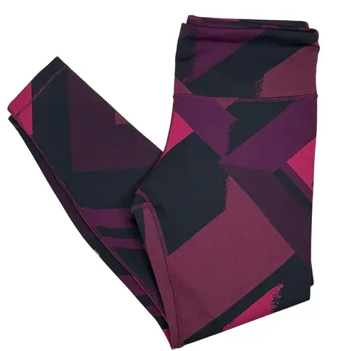 Brooks  Formation Crop Leggings in Plum Eclipse‎ Jacquard Size M
